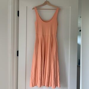 Athleta Santorini Midi Dress - Orange/Peach